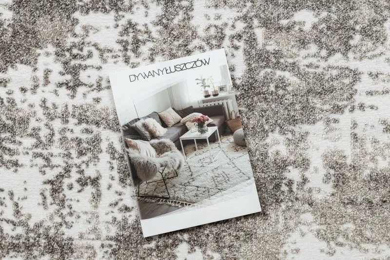 Alfombra MATEO 8038/944 Moderna antiguo - estructural gris / beige