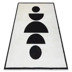 Alfombra moderna MODE 8598 geométrico crema / negro