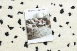 Dywan MODE 8508 kropki krem / czarny