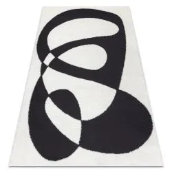 Alfombra moderna MODE 8531 abstração crema / negro