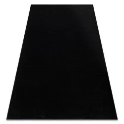 Alfombra SOFTY llanura color sólido negro