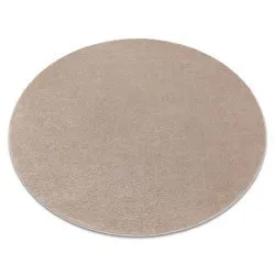Alfombra SOFTY circulo llanura color sólido beige