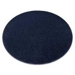 Alfombra SOFTY circulo llanura color azul oscuro