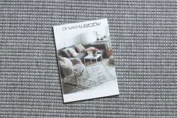 Alfombra MIMO 5979 circulo sisal exterior marco gris claro