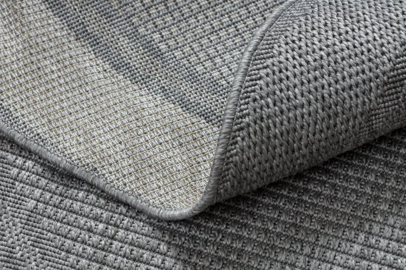 Alfombra MIMO 5979 circulo sisal exterior marco gris claro