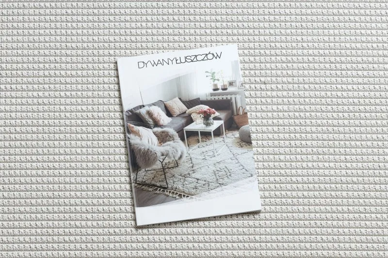 Dywan TIMO 5979 koło SZNURKOWY SIZAL outdoor ramka biały 