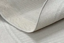Dywan TIMO 5979 koło SZNURKOWY SIZAL outdoor ramka biały 