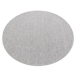 Alfombra MIMO 6272 circulo sisal exterior gris claro