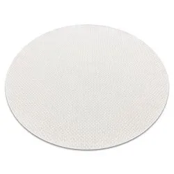 Alfombra MIMO 6272 circulo sisal exterior color blanco