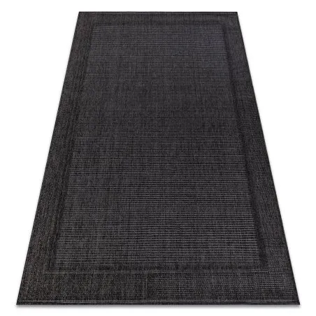 Alfombra MIMO 5979 sisal exterior marco color negro