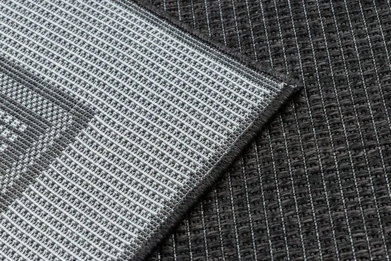 Alfombra MIMO 5979 sisal exterior marco color negro