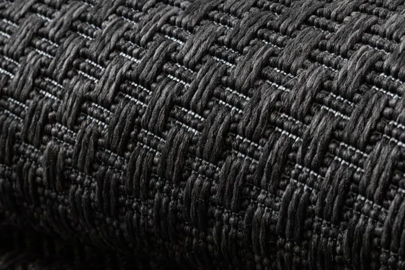 Alfombra MIMO 6272 sisal exterior negro