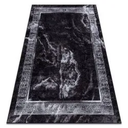 Alfombra lavable MIRO 51278.810 Mármol, griego antideslizante - negro / blanco