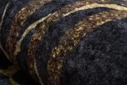 Alfombra lavable MIRO 51333.801 Mármol, marco antideslizante - negro / oro
