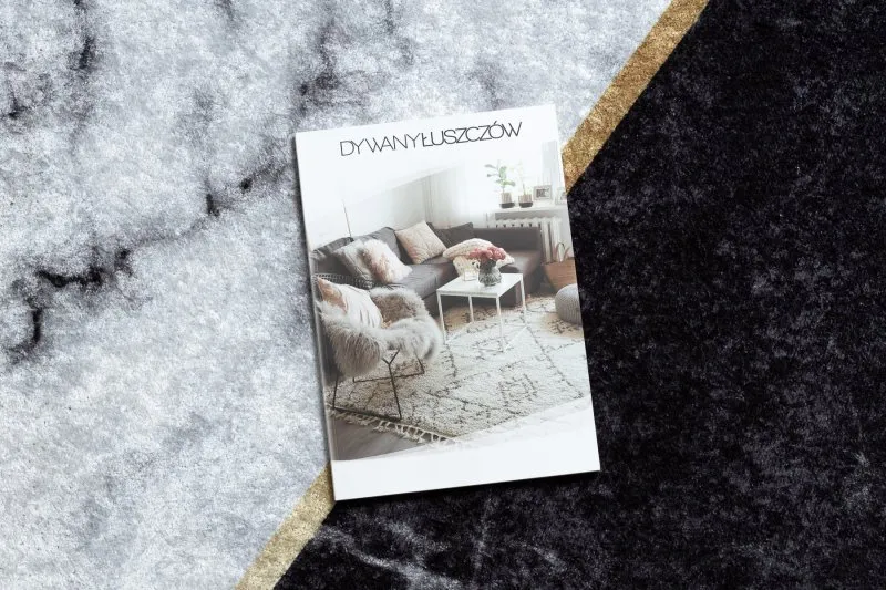 Alfombra lavable MIRO 51330.804 Mármol, geométrico antideslizante - gris