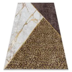 Alfombra lavable MIRO 51338.805 Mármol, geométrico antideslizante - marrón