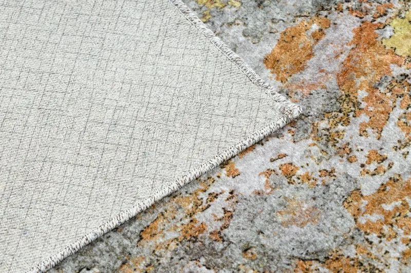 Alfombra lavable MIRO 51463.802 Abstração antideslizante - gris / oro