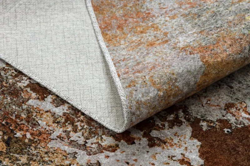 Alfombra lavable MIRO 51463.802 Abstração antideslizante - gris / oro