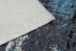Alfombra lavable MIRO 51454.802 Abstração antideslizante - azul oscuro / beige