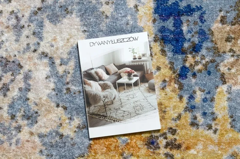 Alfombra lavable MIRO 51774.802 Abstração antideslizante - azul / beige