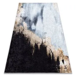 Alfombra lavable MIRO 51573.802 Abstração antideslizante - azul / oro