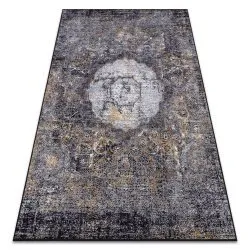 Alfombra lavable MIRO 51453.805 Rosetón, vintage antideslizante - gris