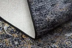 Alfombra lavable MIRO 51453.805 Rosetón, vintage antideslizante - gris