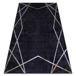 Alfombra lavable MIRO 51233.811 Geométrico antideslizante - negro