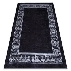 Alfombra lavable MIRO 51223.807 Mármol, griego antideslizante - negro / blanco