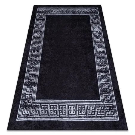 Alfombra lavable MIRO 51223.807 Mármol, griego antideslizante - negro / blanco