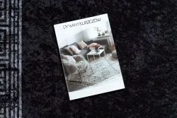 Alfombra lavable MIRO 51223.807 Mármol, griego antideslizante - negro / blanco