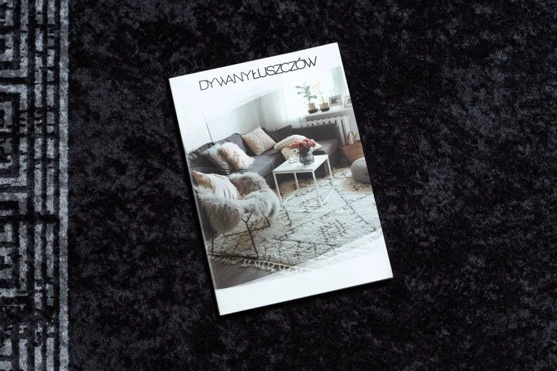Alfombra lavable MIRO 51223.807 Mármol, griego antideslizante - negro / blanco