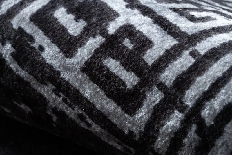 Alfombra lavable MIRO 51223.807 Mármol, griego antideslizante - negro / blanco