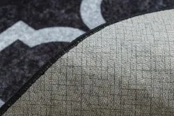 Alfombra lavable MIRO 51639.806 Trellis enjerado antideslizante - negro