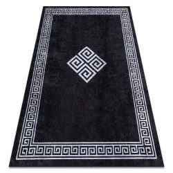 Alfombra lavable MIRO 52071.804 Marco, griego antideslizante - negro / blanco
