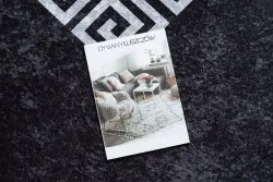 Alfombra lavable MIRO 52071.804 Marco, griego antideslizante - negro / blanco