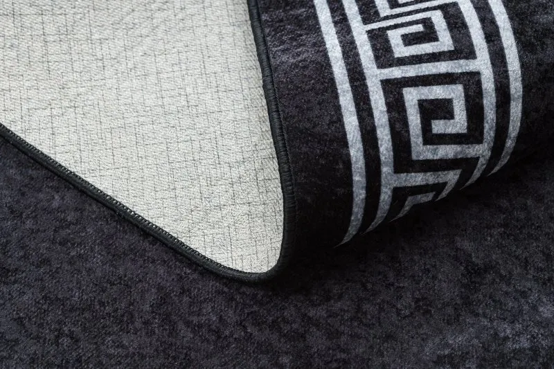 Alfombra lavable MIRO 52071.804 Marco, griego antideslizante - negro / blanco