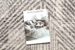 Dywan wełniany ANGEL 7890 / 52042 Jodełka, chevron beż / szary
