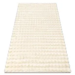 Alfombra BUBBLE marfil 12 IMITACIÓN PIEL DE CONEJO 3D estructural