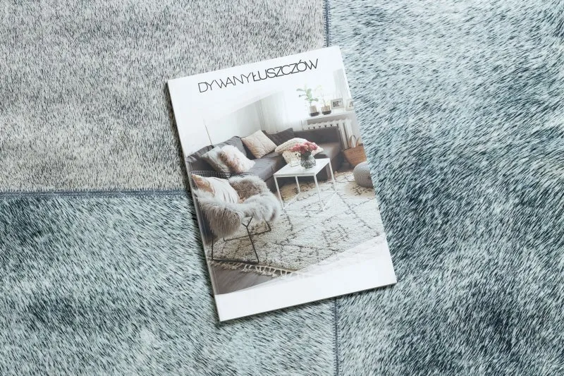 Dywan PATCHWORK 21719 czarny - Skóra bydlęca