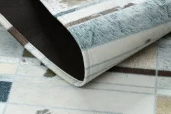 Dywan PATCHWORK 21717 beż - Skóra bydlęca, Deski 
