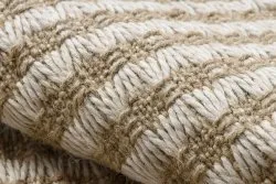Dywan JUTE 3650 krem / beż linie - jutowy, płaskotkany, frędzle