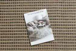 Dywan JUTE 3652 czarny / beż linie - jutowy, płaskotkany, frędzle