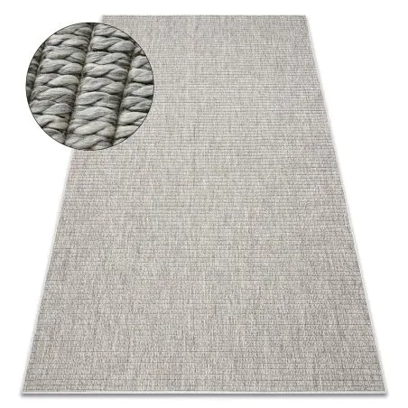 Alfombra ORIGI 3583 gris - hilo de SISAL tejido plano