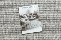 Alfombra ORIGI 3583 gris - hilo de SISAL tejido plano