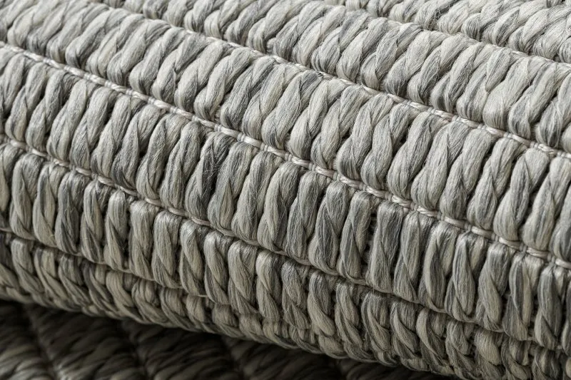 Alfombra ORIGI 3583 gris - hilo de SISAL tejido plano