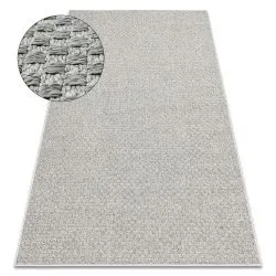 Alfombra ORIGI 3661 gris - hilo de SISAL tejido plano