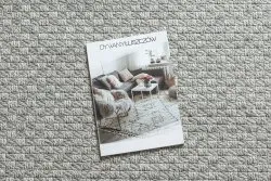 Alfombra ORIGI 3661 gris - hilo de SISAL tejido plano