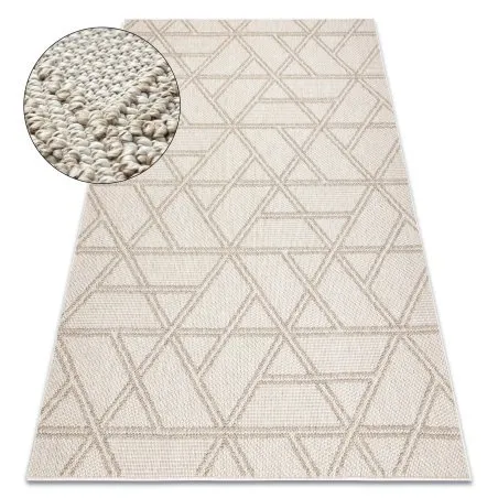 Dywan JERSEY 19241 beż - Romby, geometryczny pętelkowy, strukturalny BOHO