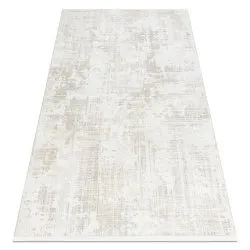 Alfombra moderna DUKE 51374 crema - Vintage, estructurada, muy suave, flecos